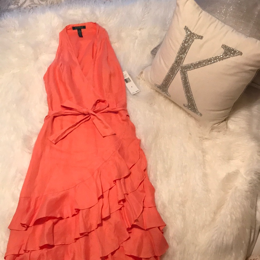 Ralph Lauren wrap dress - Coral/ Orange size 4